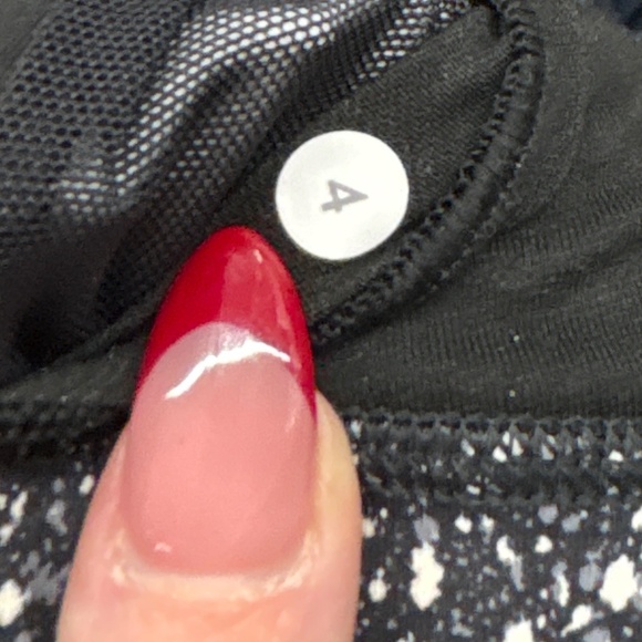 Lululemon Energy Bra Long Line Splatter Print Size 4 Yoga Pilates Running - Picture 6 of 6